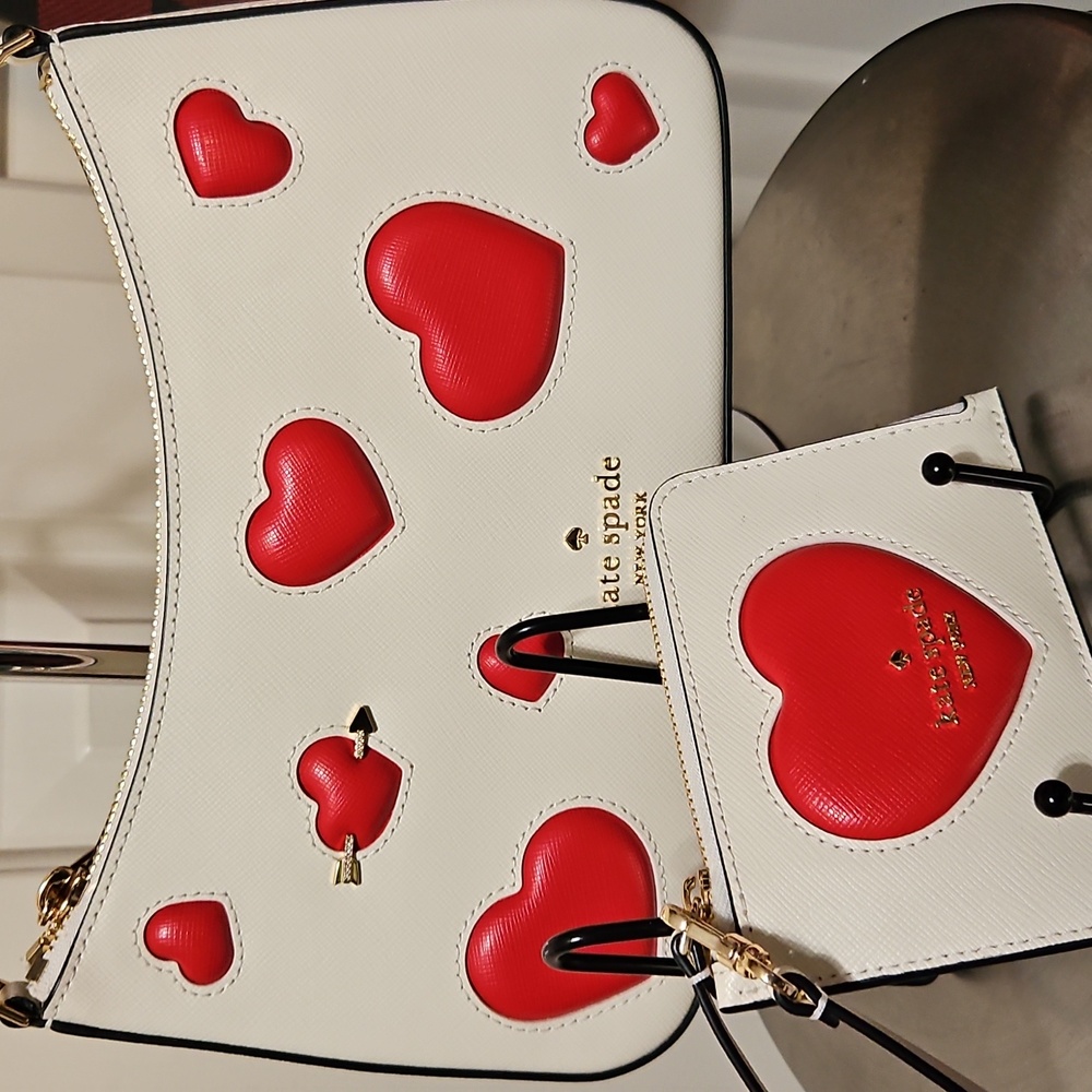 KATE SPADE NWOT MADISON Shoulder Bag And Matching Wrislet With Crossbody Strap